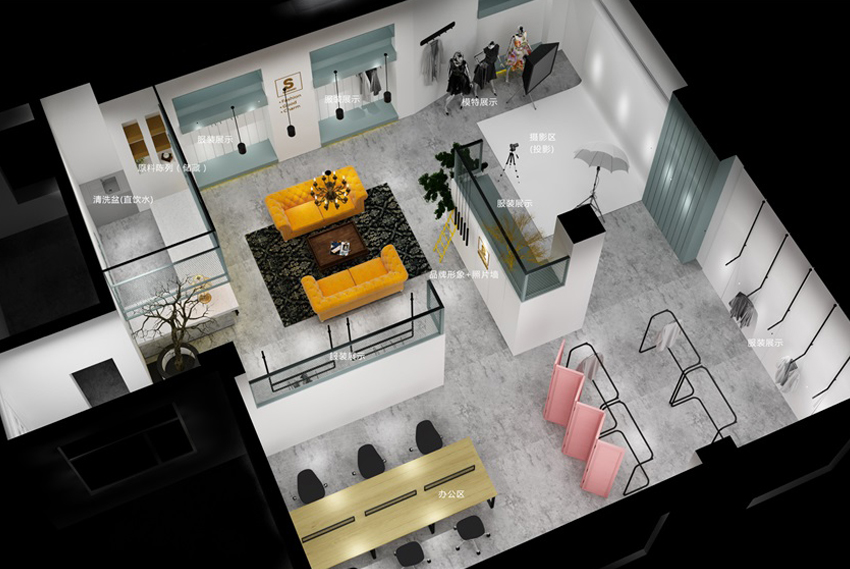 132平展廳INS裝修效果圖 132平展廳INS裝修效果圖